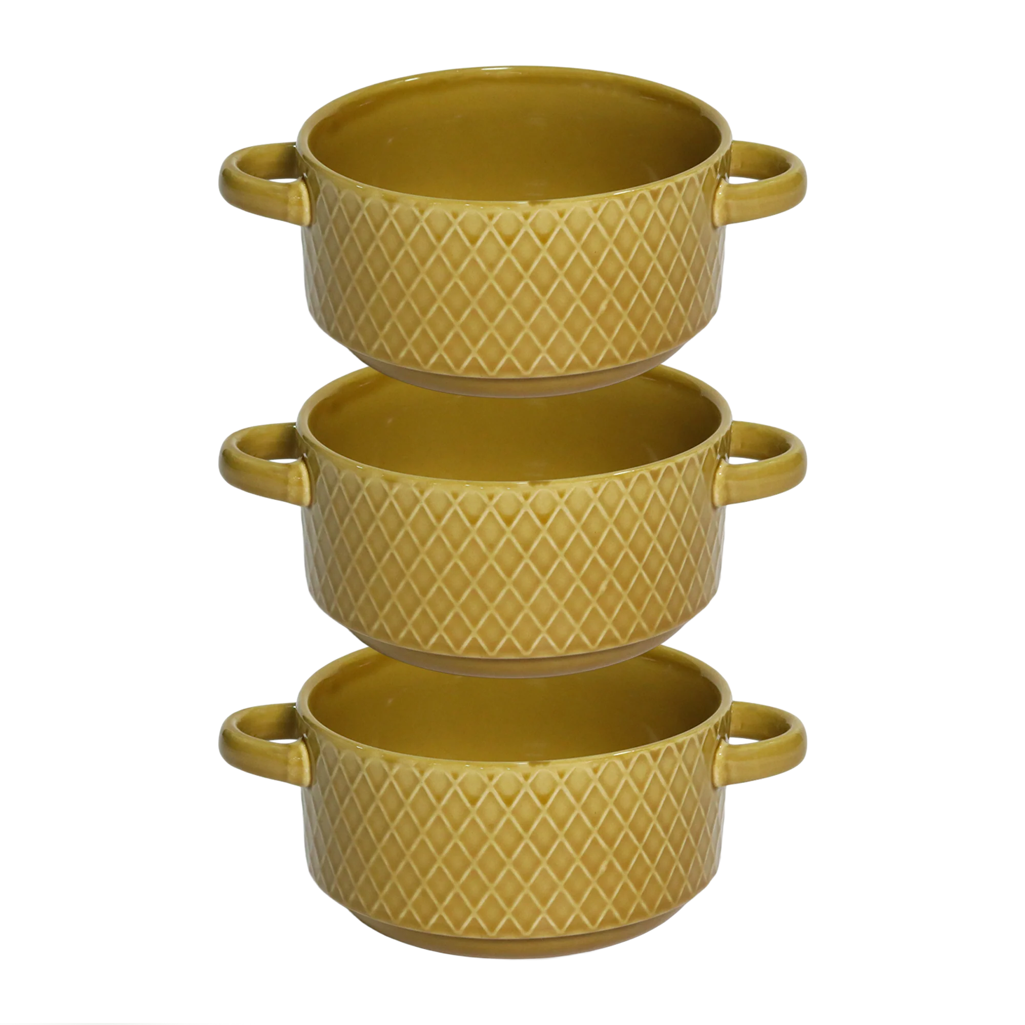 Set 3 bols avec anses 14cm + 3 bols 15cm en céramique - Image 7
