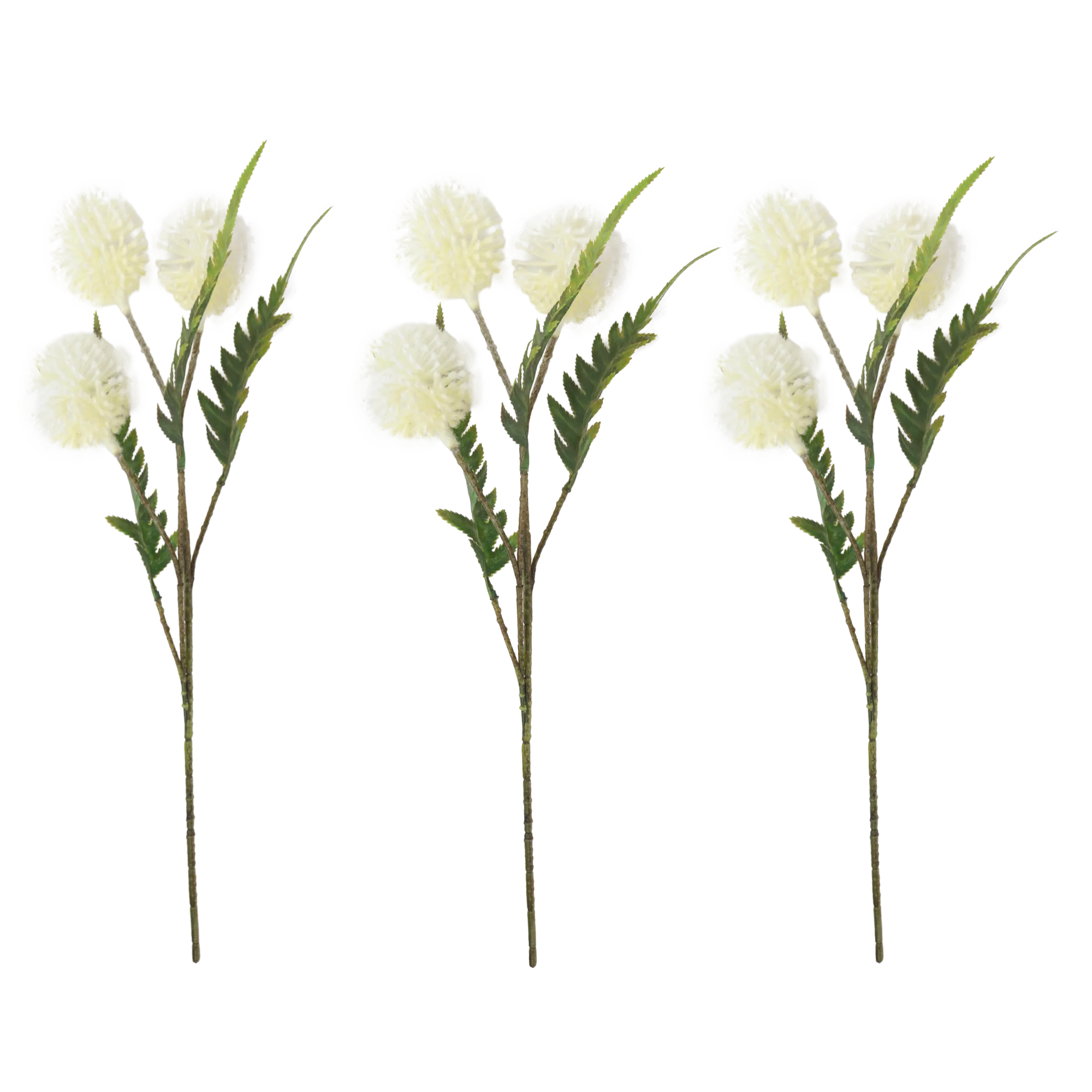 Set 3 fleurs artificielle 45cm - Image 4