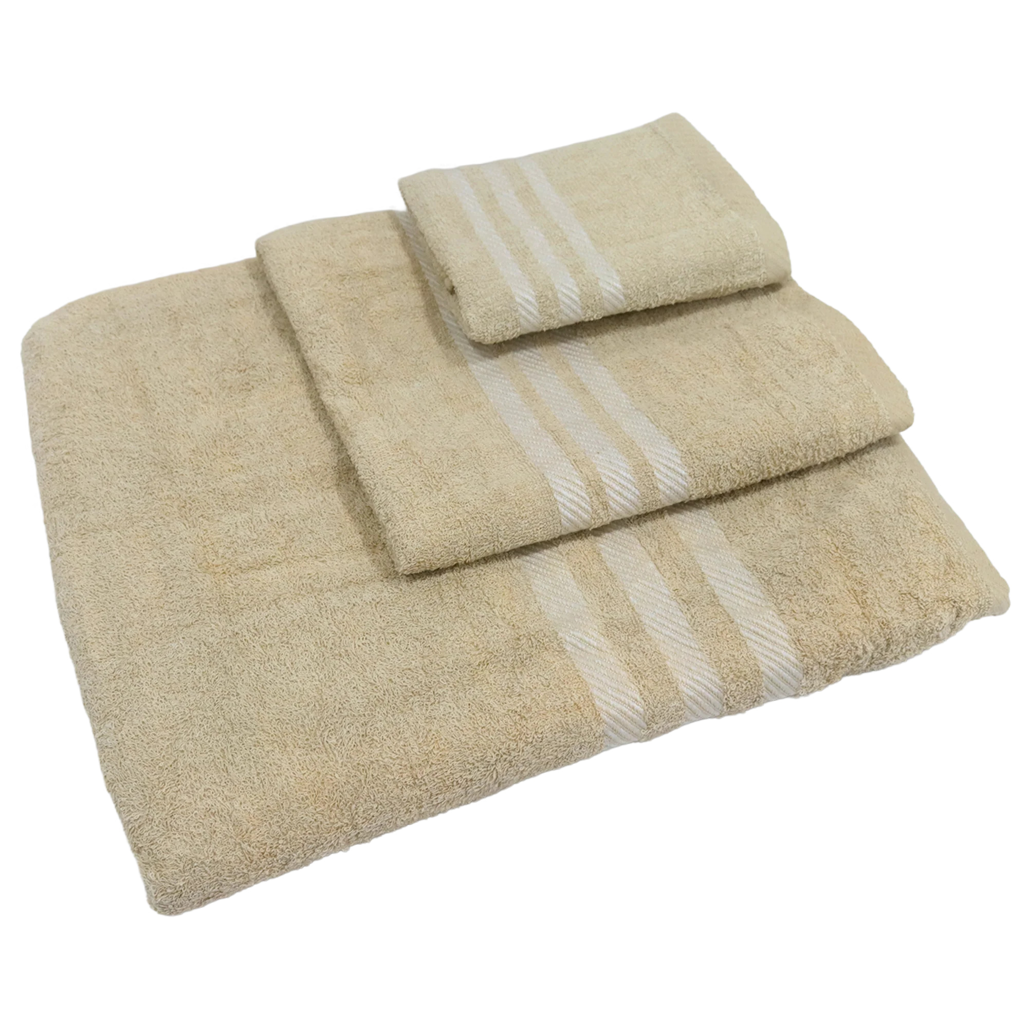 Set 3 serviettes de bain en coton 50cm + 80cm + 150cm - Image 4