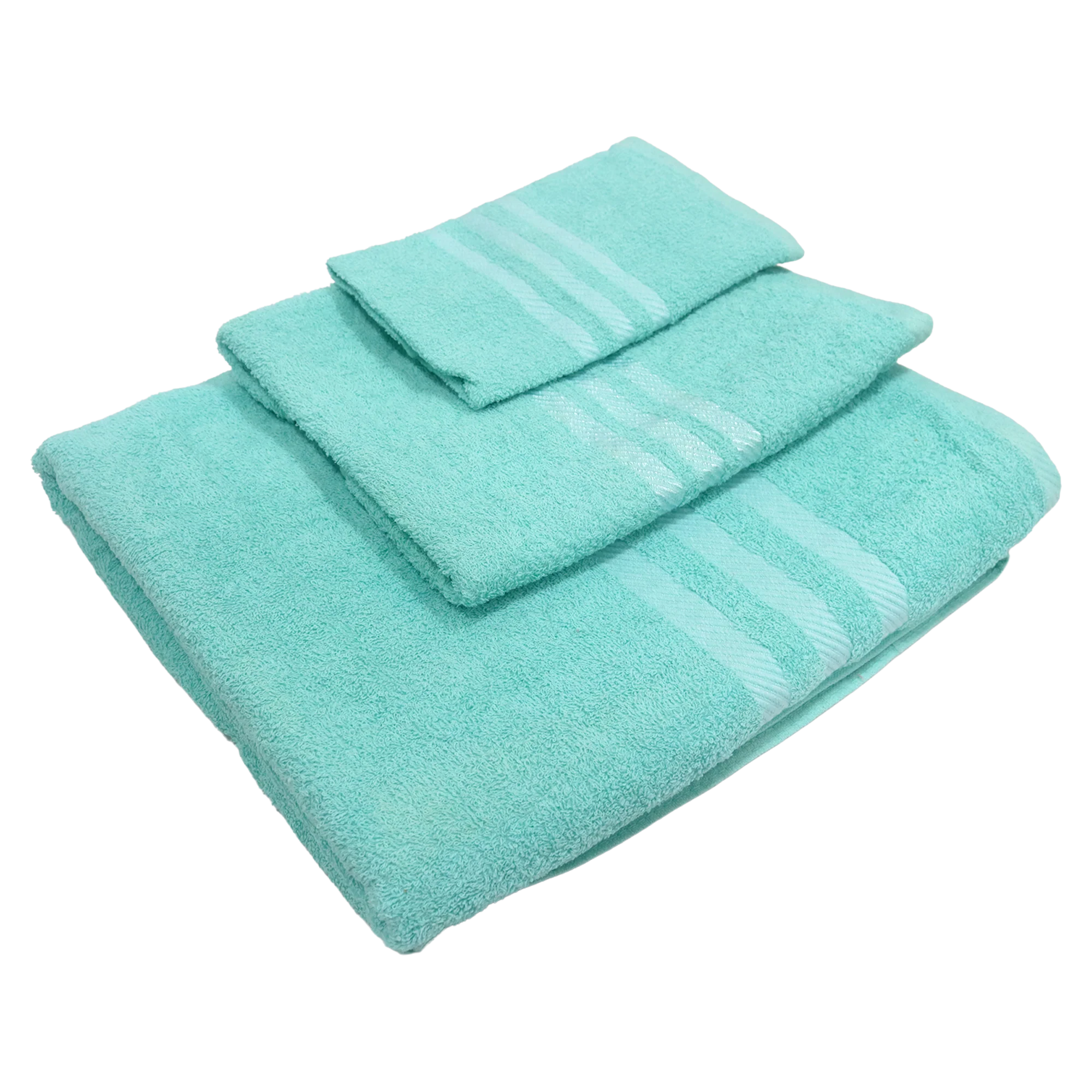 Set 3 serviettes de bain en coton 50cm + 80cm + 150cm - Image 7
