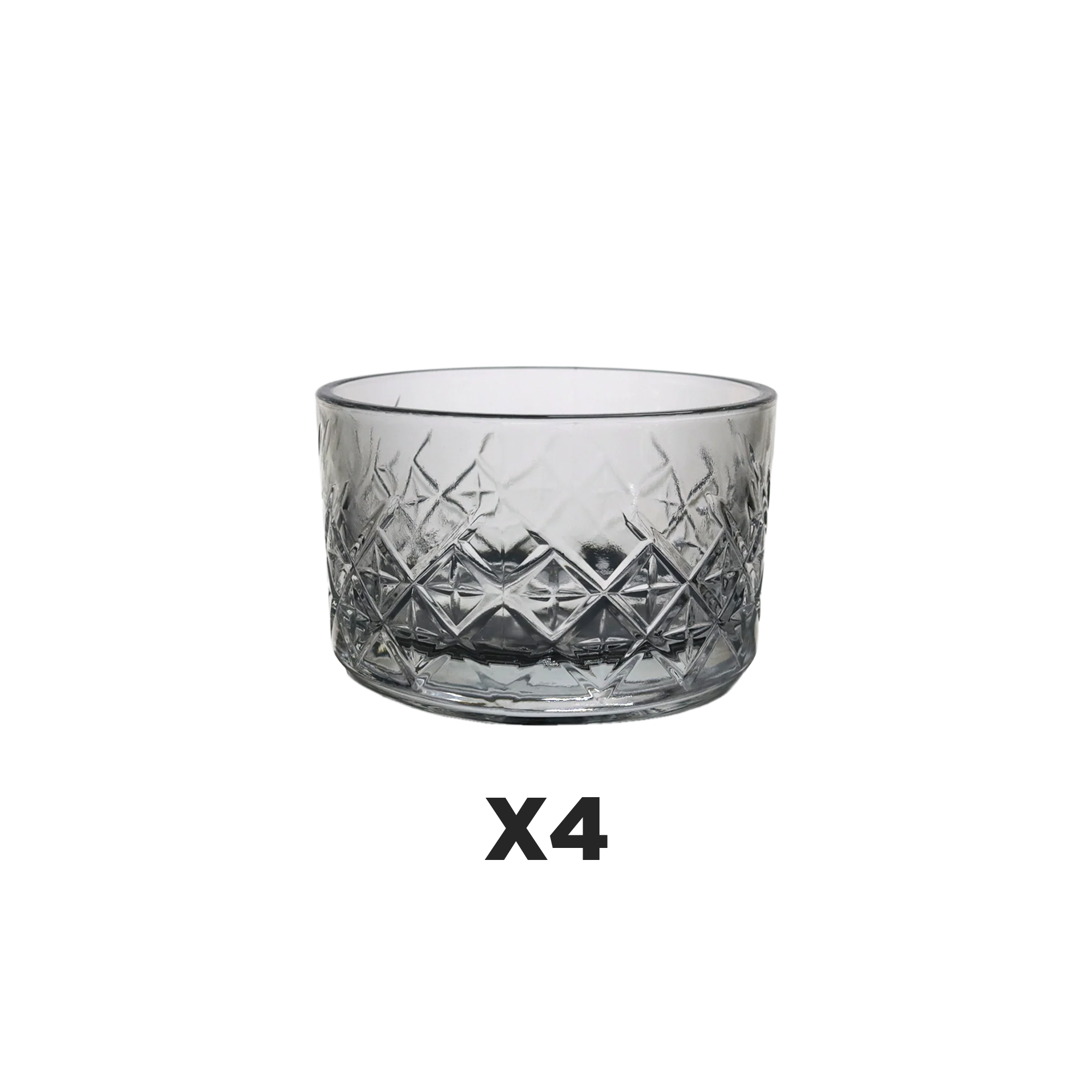 Set 4 Ramequins en Verre 9cm + 4 Coupelles à Pied 11x17cm - Image 3