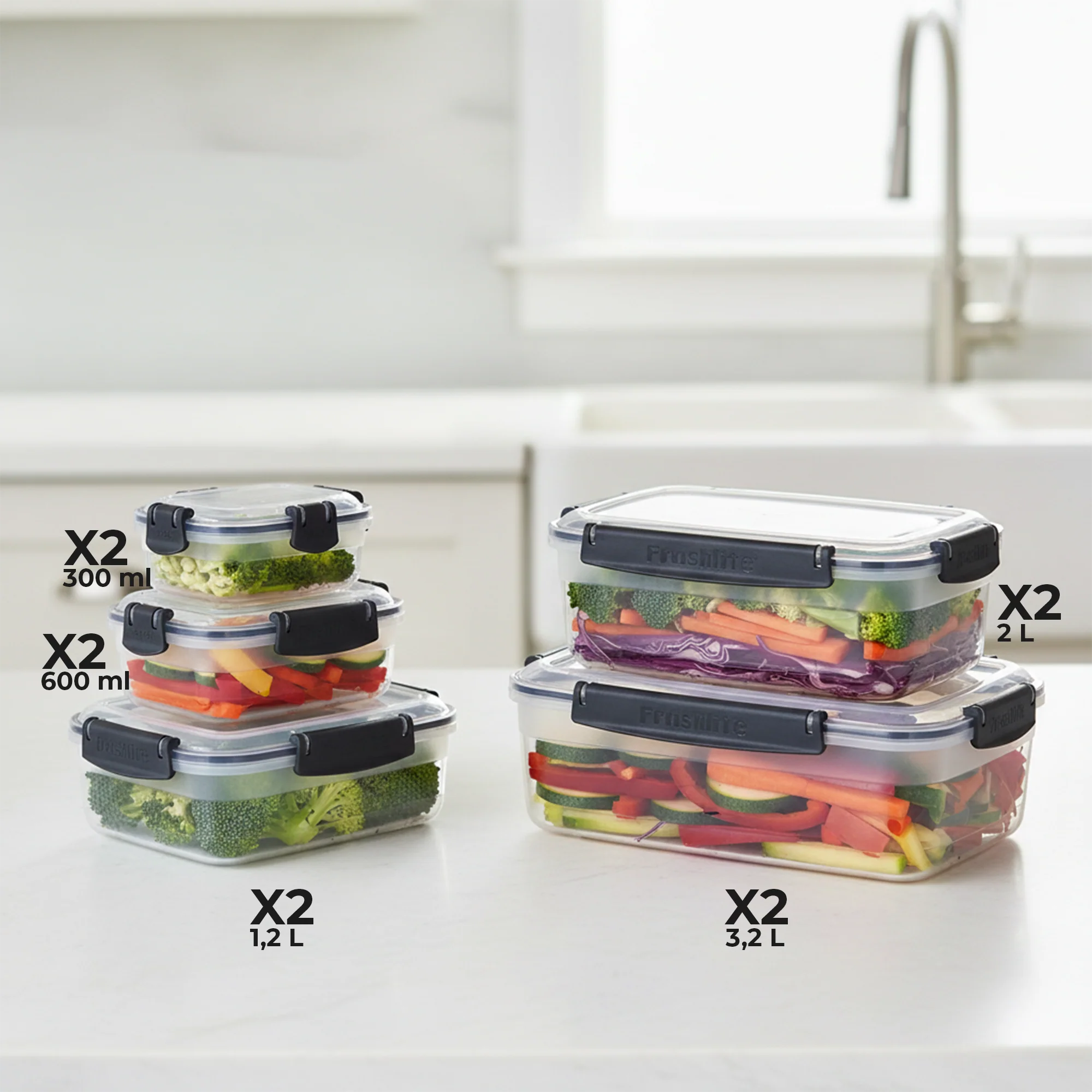Set 59 boîtes de stockage en plastique - Image 3