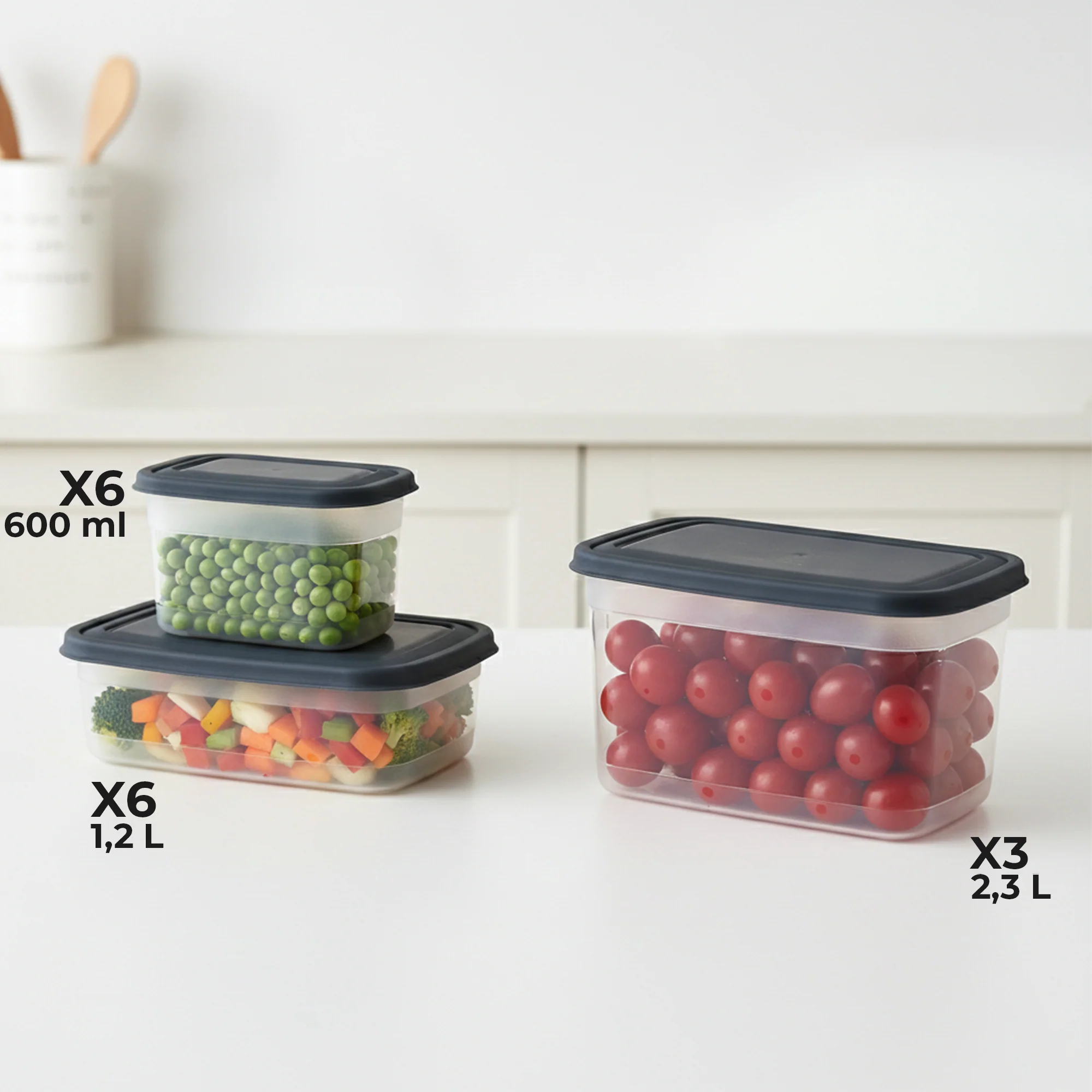Set 59 boîtes de stockage en plastique - Image 6