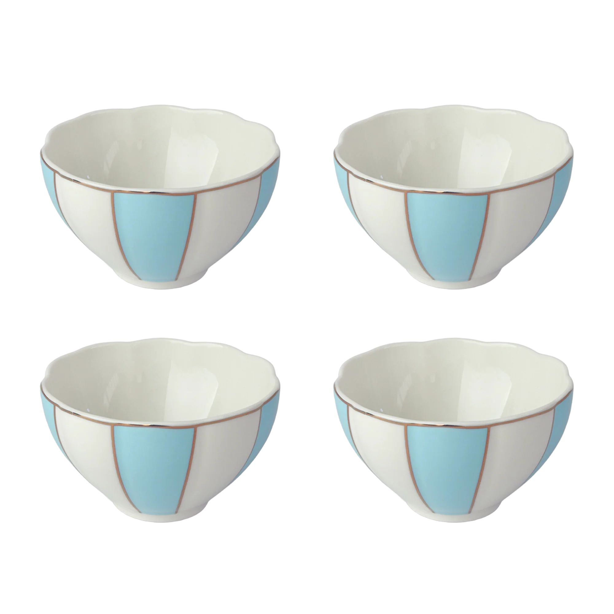 Set 4 bols colorés 12x6,50cm - Image 3