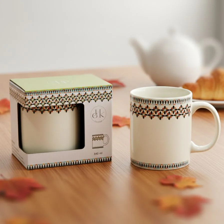 Set 6 mugs en céramique 340ML motif marocain - Image 2