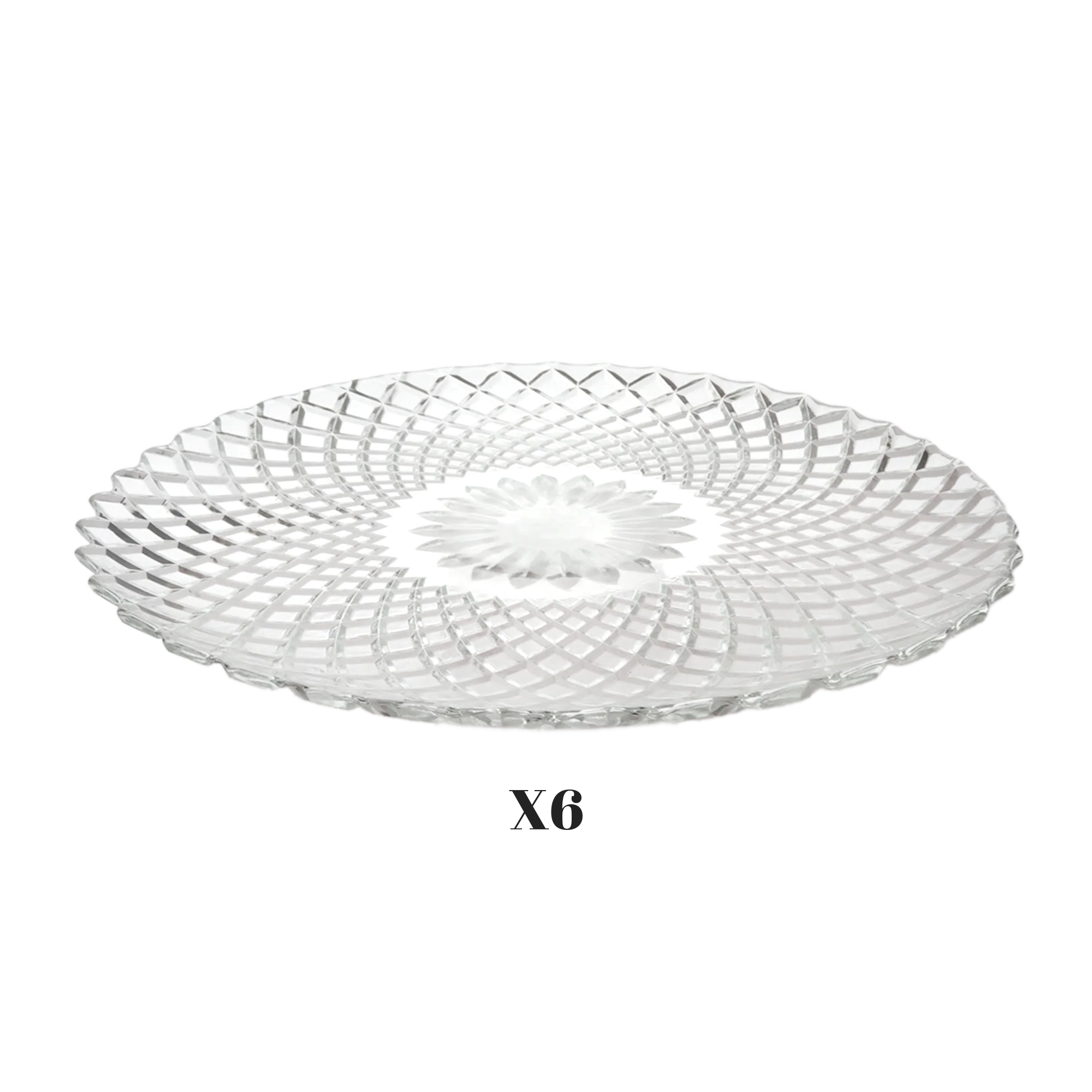 Set 6 plats 25cm + Set 6 plats 20cm + Set 6 plats 15cm en verre - Image 4