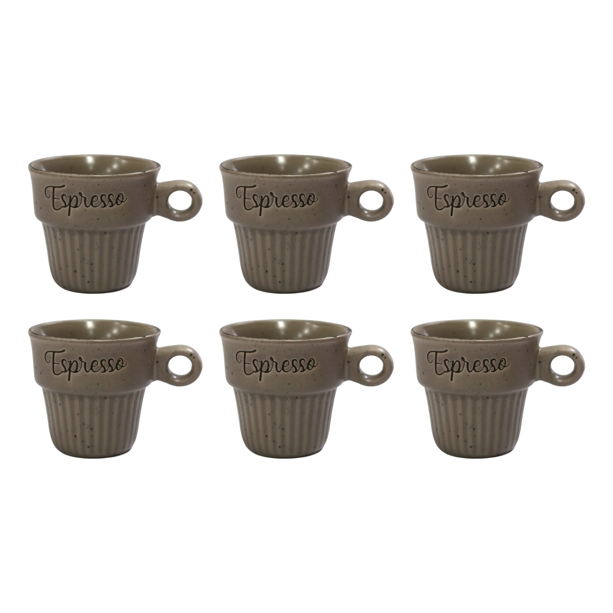 Set 6 tasses 75ML + 6 tasses 160ML en céramique - Image 7