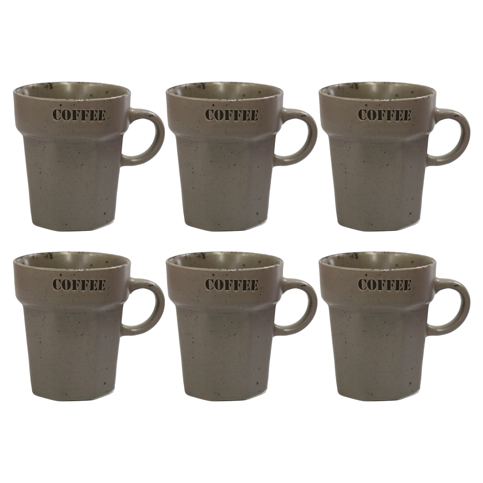 Set 6 tasses 75ML + 6 tasses 160ML en céramique - Image 8