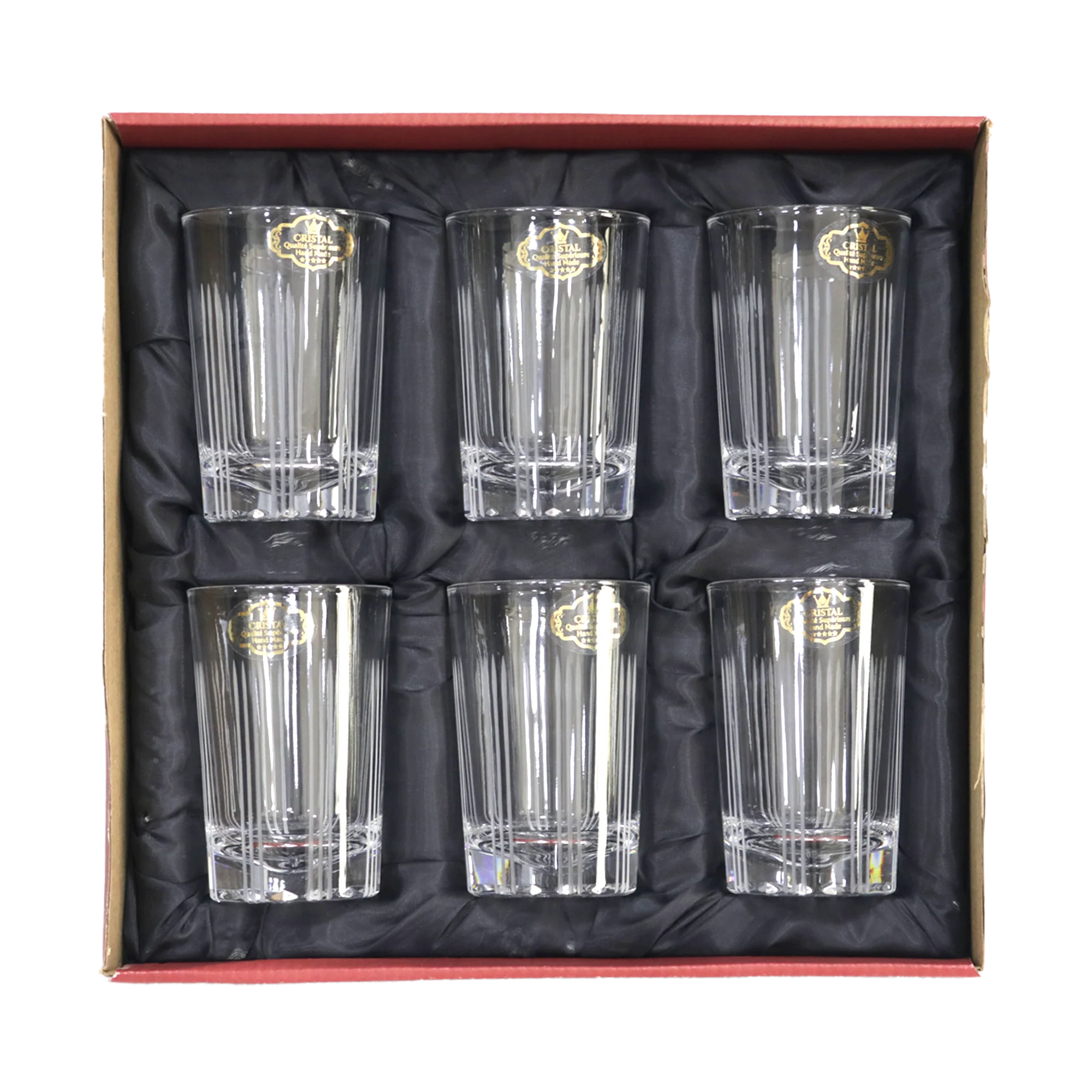 Set 6 verres à thé + 6 verres à eau/jus gravés modèle 2 - Image 4
