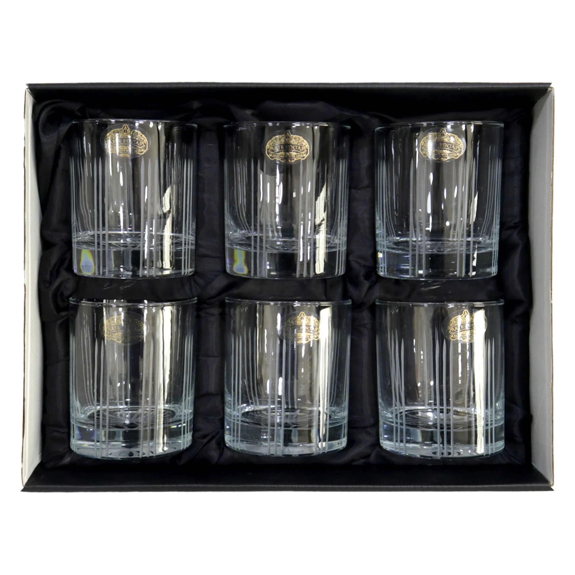 Set 6 verres à thé + 6 verres à eau/jus gravés modèle 2 - Image 5