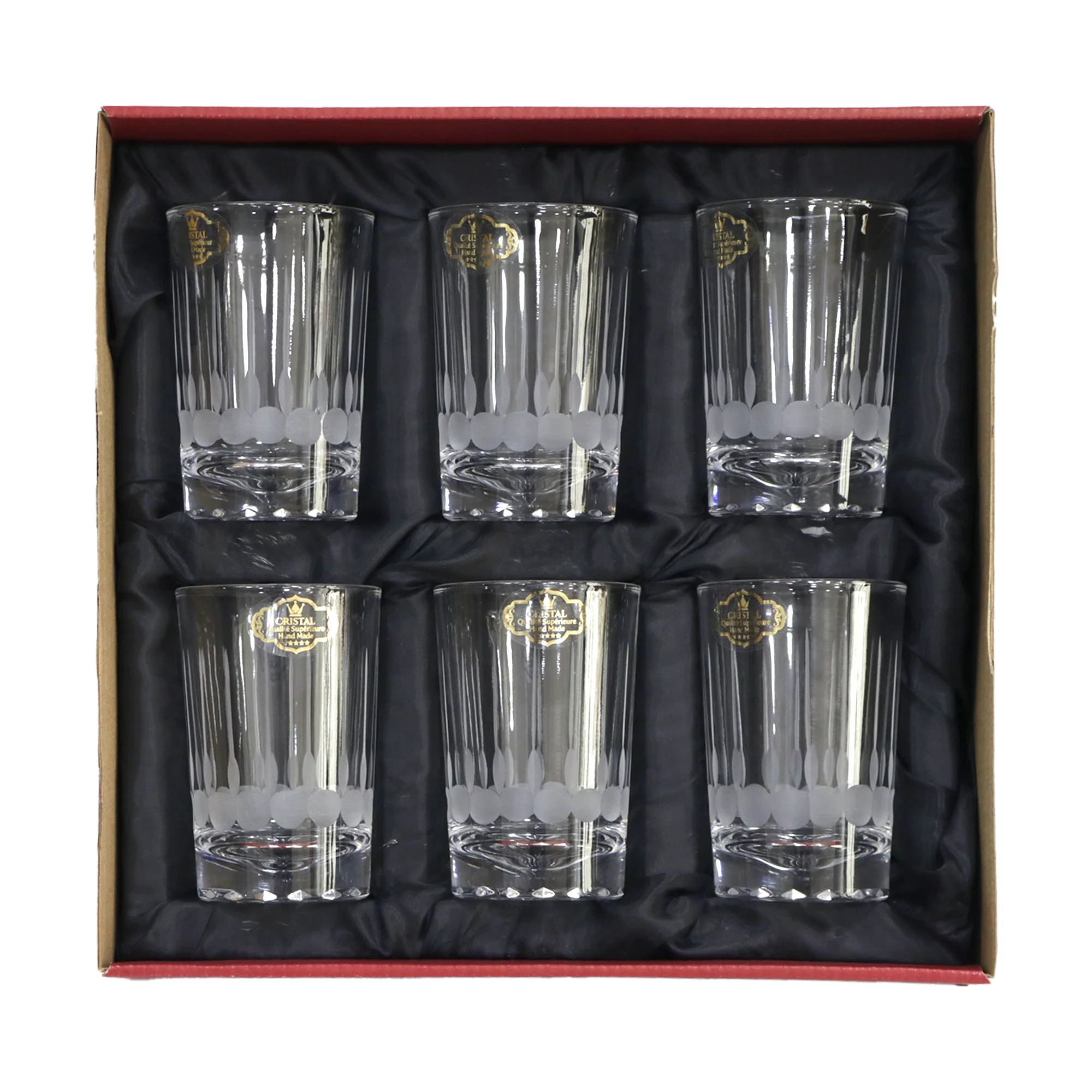 Set 6 verres à thé + 6 verres à eau/jus gravés modèle 3 - Image 4