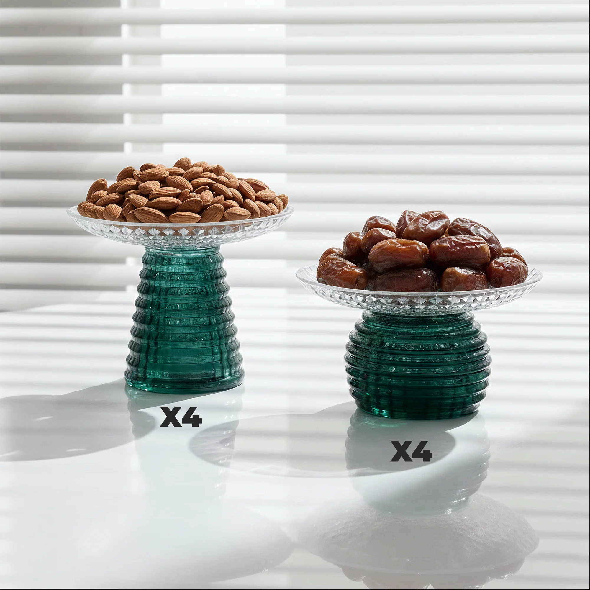 Set 8 coupes en verre 15cm - Image 4