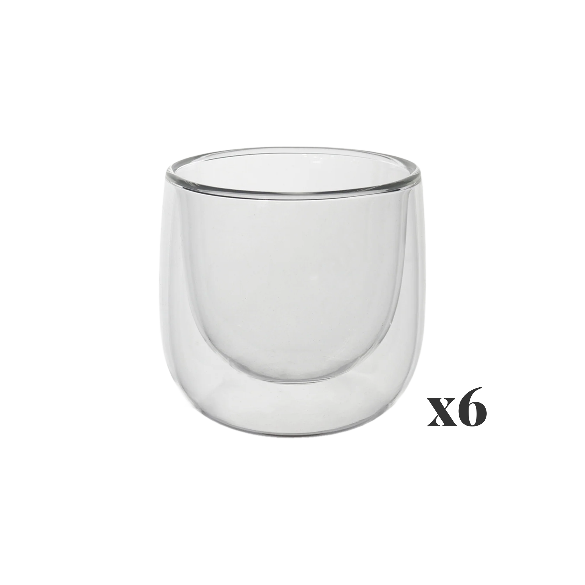 Set théière en verre 950ML + 6 verres double paroi 8cm - Image 3