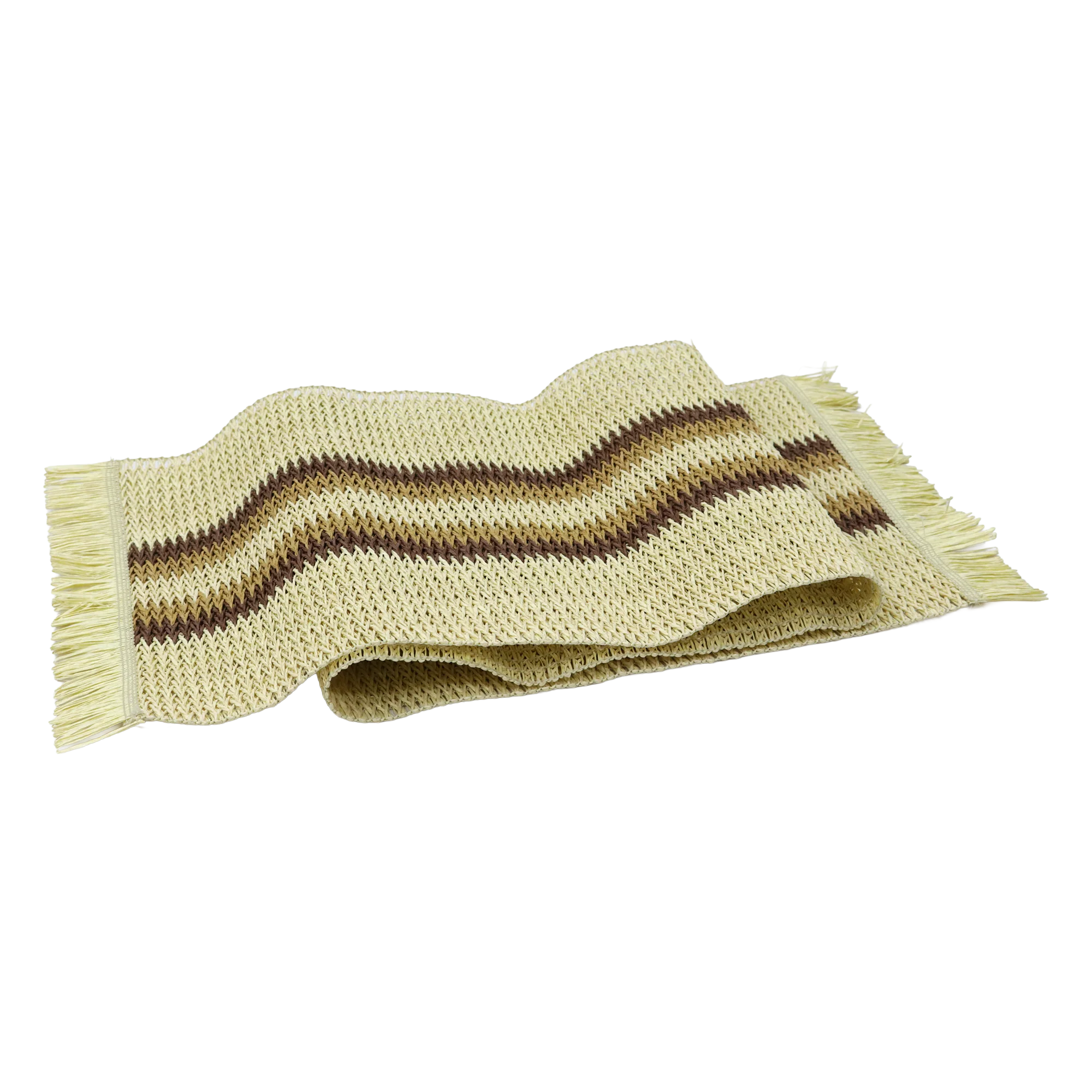 Set chemin de table 120x30cm + 6 sets de table 45x30cm + boite mouchoir 31cm en paille - Image 5