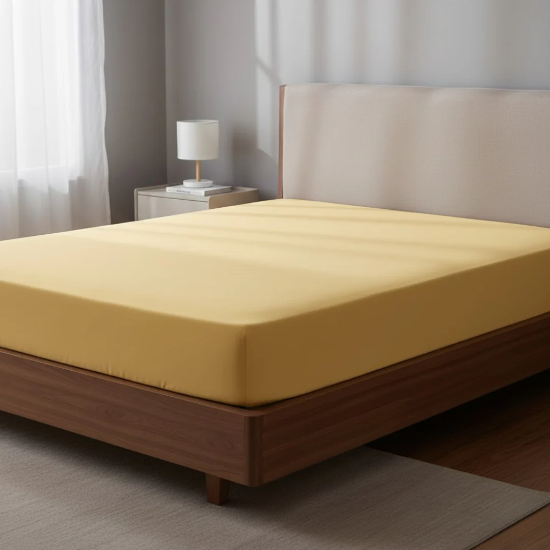 Set drap housse 90x200x25cm + 1 taie d'oreiller 50x70cm en coton - Image 2