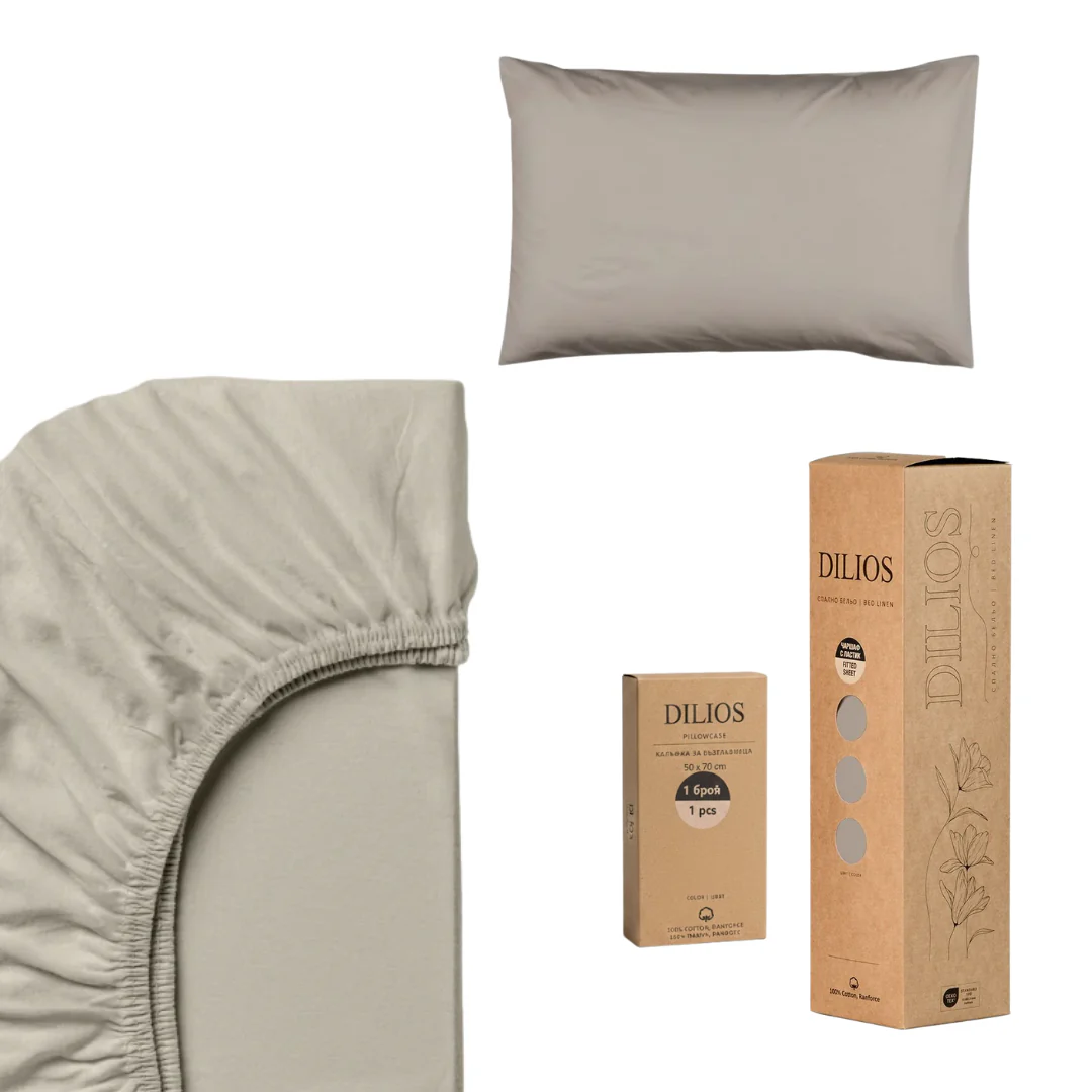 Set drap housse 90x200x25cm + 1 taie d'oreiller 50x70cm en coton - Image 4