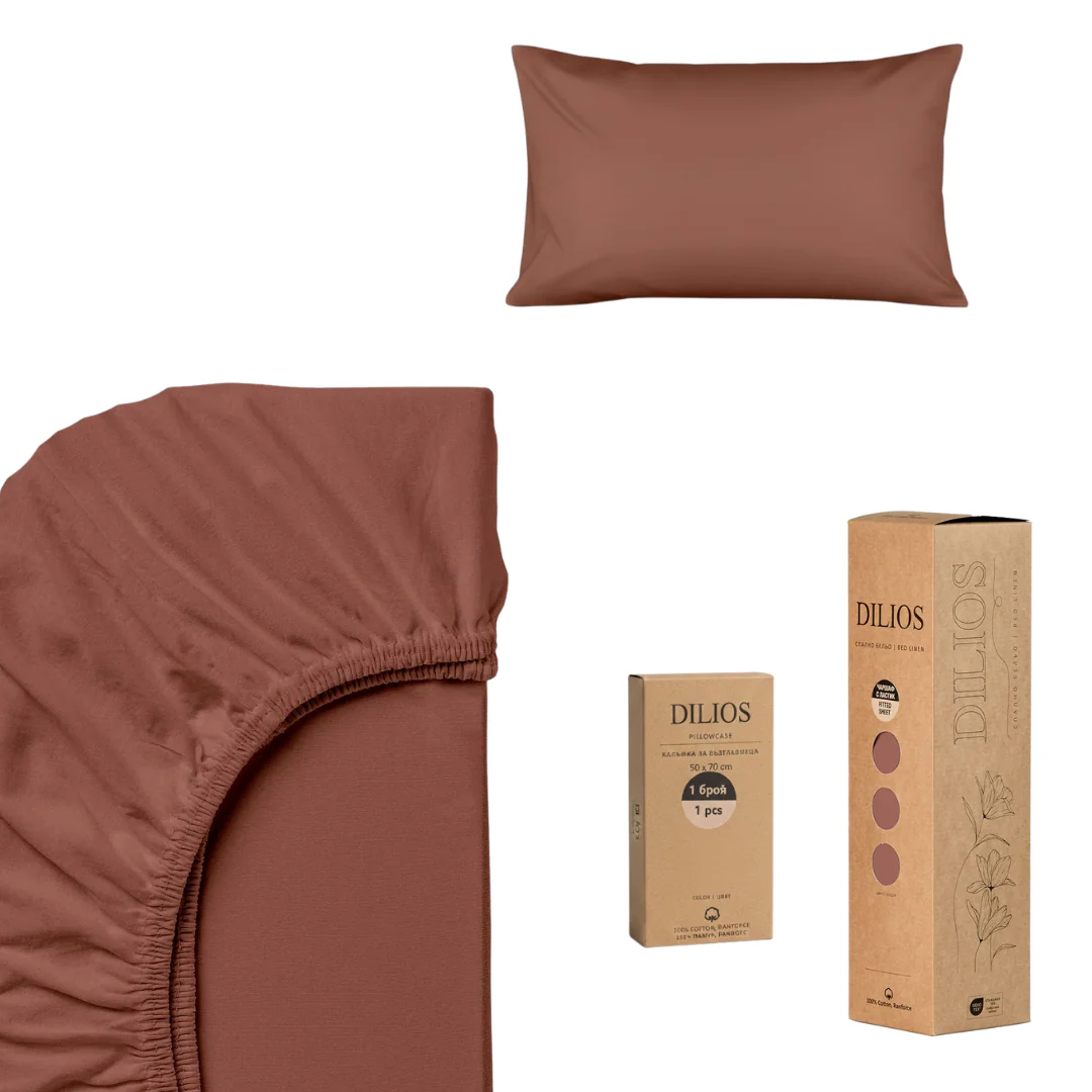Set drap housse 90x200x25cm + 1 taie d'oreiller 50x70cm en coton - Image 8