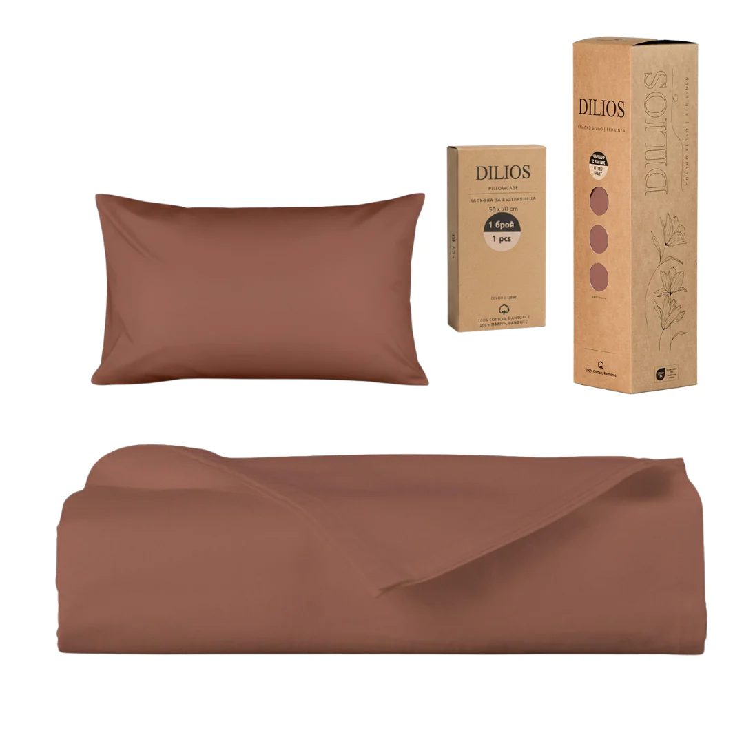 Set drap plat 150x260cm + 1 taie d'oreiller 50x70cm en coton - Image 7