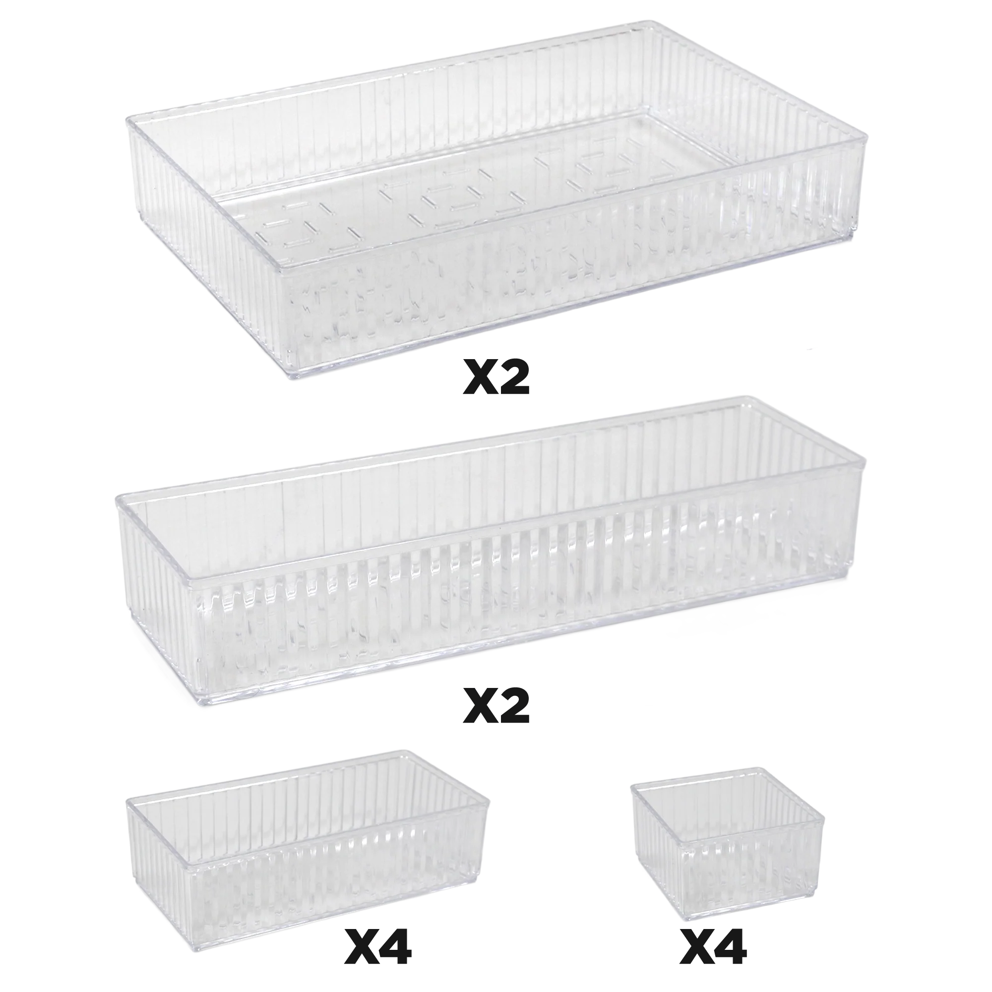 Set miroir 33cm + 2 organisateurs 18 compartiments + organisateur tiroir 12pcs - Image 8