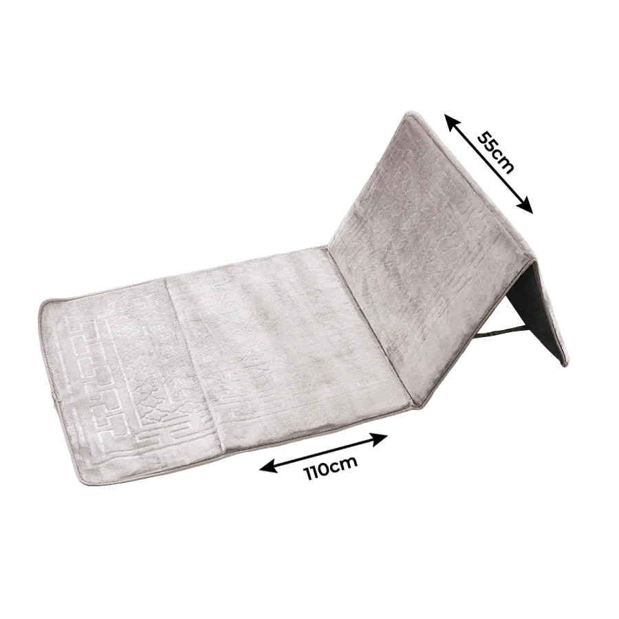 Tapis prière pliable avec dossier 110x55cm - Image 3