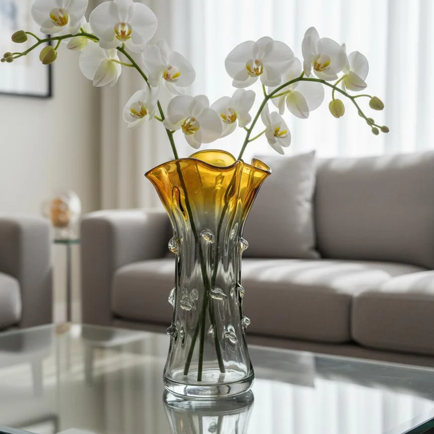 Vase décoratif en verre 33x15cm - Image 3